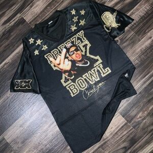 Chris Brown Black and Gold Fan Jersey
